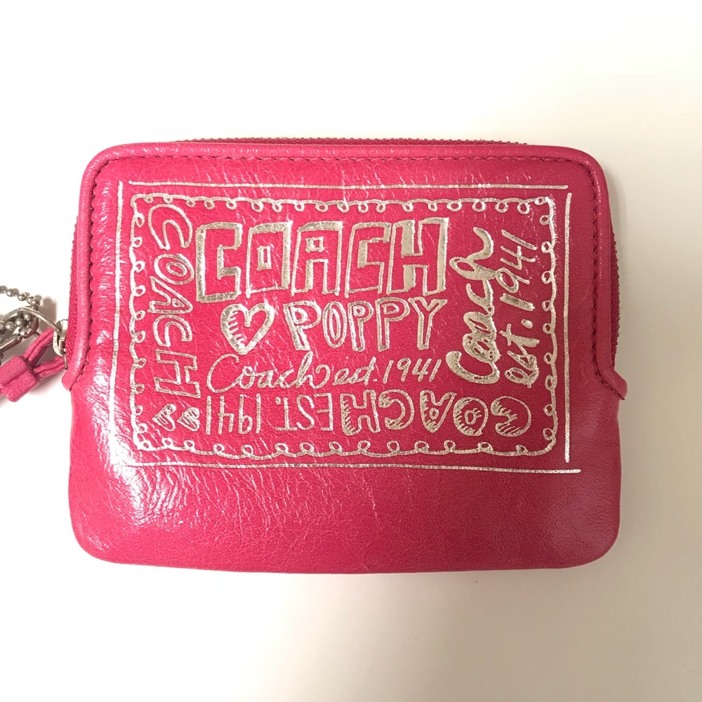 COACH Wristlet / Wallet Hot Pink Poppy